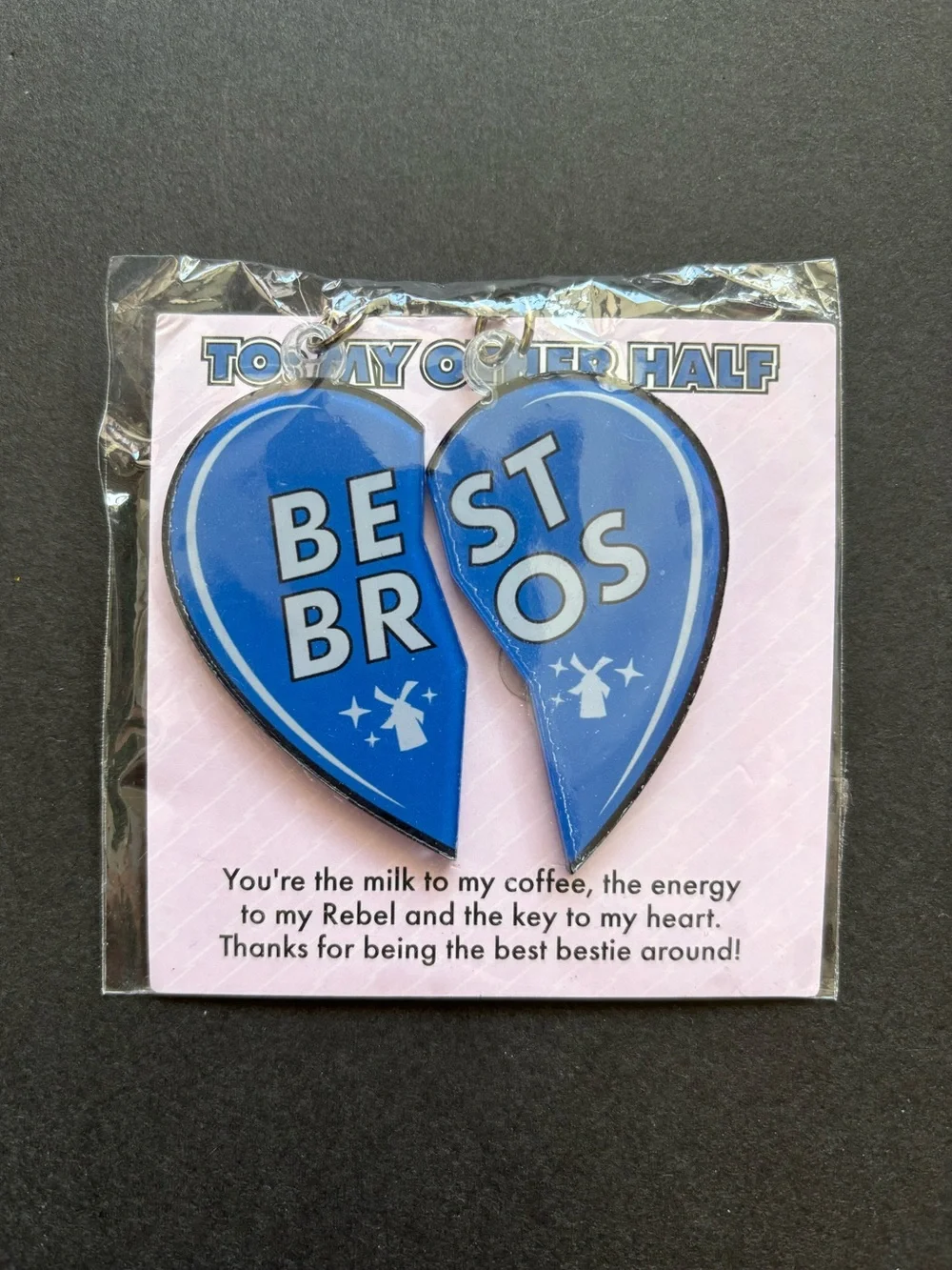 Dutch Bros Best Bros Split Heart Keychain Set | Limited Edition